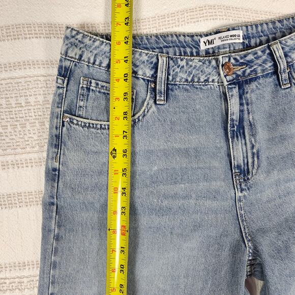 YMI Women’s Relaxed Wide Leg Light Wash Jeans Size 9/29 - Picture 4 of 8